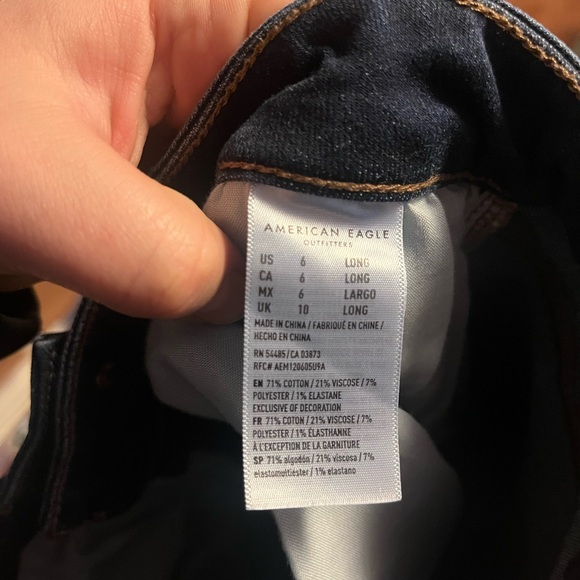 American Eagle Outfitters Blue Skinny Jeans Classic Denim - Picture 3 of 3